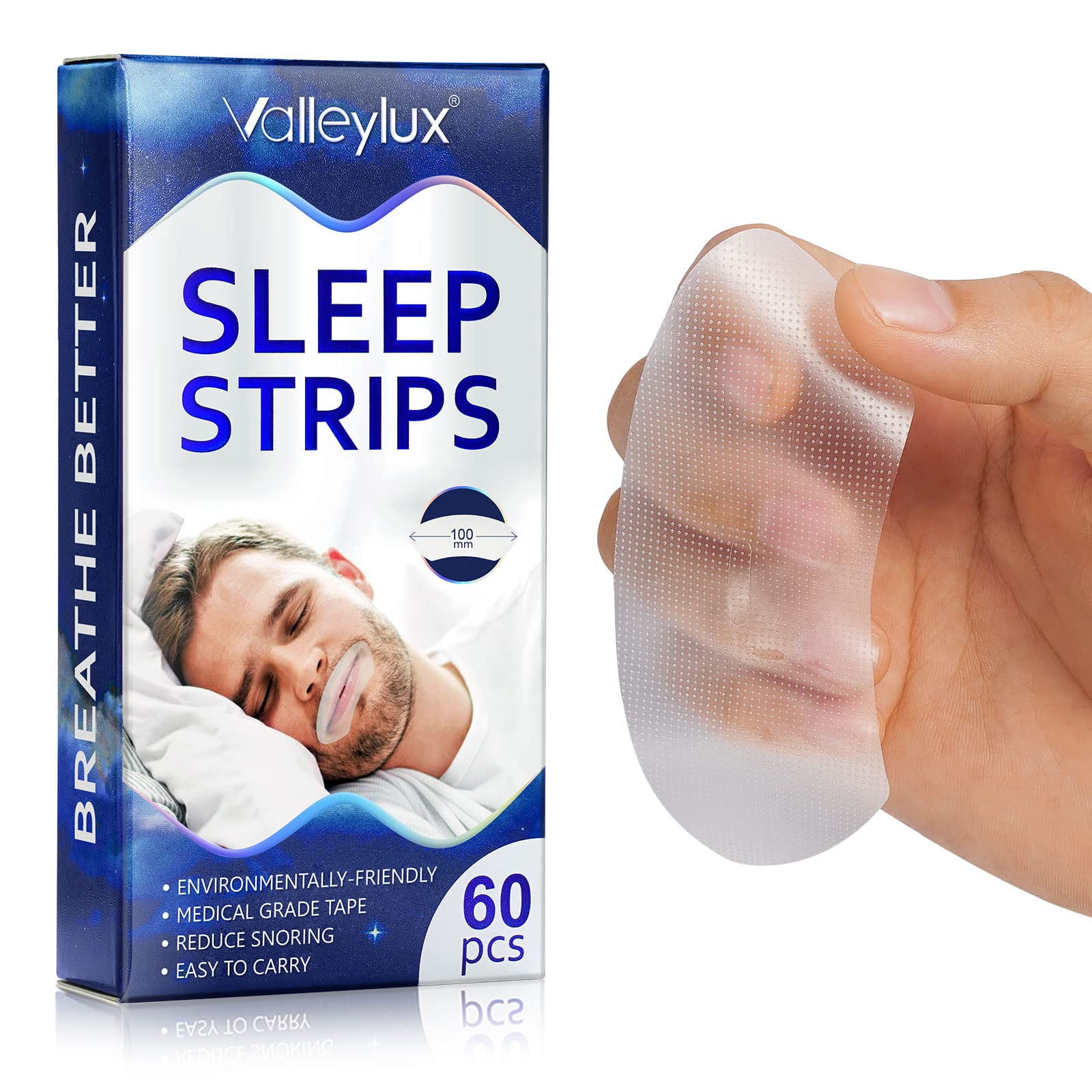 Sleep Strip Mouth Tape 60 Pcs Mouth Tape, Anti Snoring Devices for