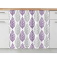 thumbnail image 2 of Purple Gray Leaves Small Sink Skirt 10"Wx11"L,Dustproof Under Sink Curtain with Self Adhesive Tape,Summer Tropical Plant Aesthetics Cabinet Curtain Cover for Bathroom Vanity,Kitchen Storage Shelf,RV, 2 of 9