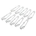 thumbnail image 2 of relayinert Clip de Pêche à Clipser Long Clips de Ligne en Acier Inoxydable Mer 10 Pcs Connecteur - Argent m - 10 Pcs, 2 of 2