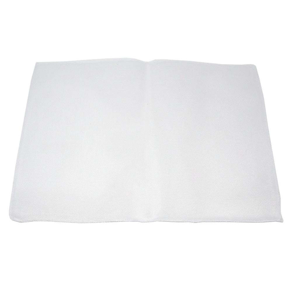 Faux Jute Rectangular Table Placemats, White, 19Inch, 10Count