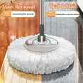 thumbnail image 3 of Lotpreco Spin Mop And Bucket Set with 6 Replacement Refills Rotary Mop Set (White), 3 of 9