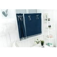 thumbnail image 4 of Curtains Small Windows Short Country Style Vintage Opaque Disc Curtains Short Curtains Curtain Short Curtain Modern Kitchen Checkered Set of 2(Dark Blue，74*90）, 4 of 7