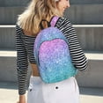 thumbnail image 7 of Balery Multicolor Glitter Vintage Canvas Backpack for Men and Women - Large Capacity, Durable Travel Laptop Bag for School, Work, Hiking, and Outdoor Activities, 7 of 7