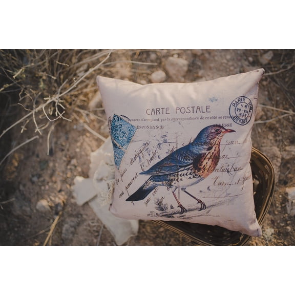 Blue Bird | Pillow Cover | Bird Nest | Pillow | Farmhouse Decor | Home Decor | Throw Pillow | Gift for her | Cute Home Decor | Country Decor