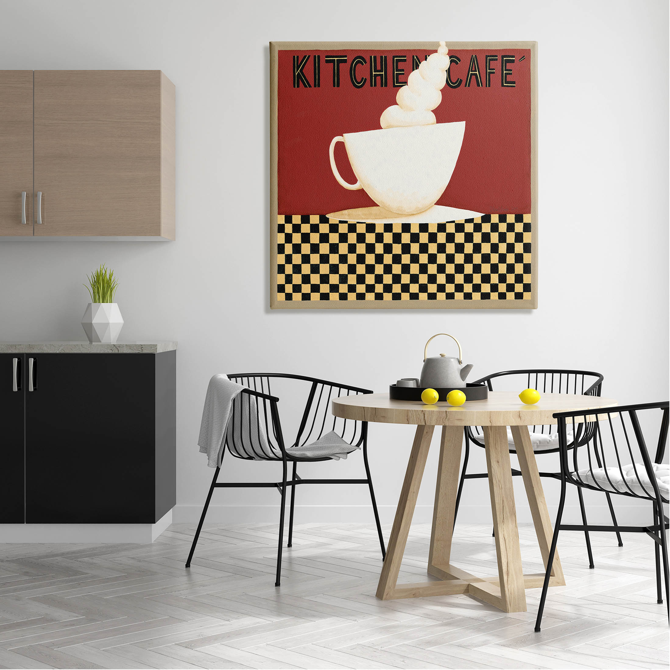 Stupell Industries Kitchen Cafe Vintage Patterned Graphic Art Gallery Wrapped Canvas Print Wall Art, Design by Dan DiPaolo
