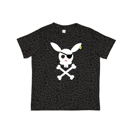 

Inktastic Cute Easter Pirate Bunny with Eyepatch and Earring Gift Toddler Boy or Toddler Girl T-Shirt