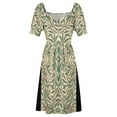 thumbnail image 4 of Willow Bough wood Watercolor pattern Sleeveless Dress dress for women summer prom clothes, 4 of 6