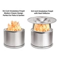 thumbnail image 2 of Fogón sin humo HGD 19.5" para exterior en acero inoxidable, 2 of 9