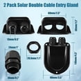 thumbnail image 2 of Paquete de 2 Prensaestopas Solares, Doble Carcasa para Tipo de Cables (3 mm² A 10 mm²), Color Negro., 2 of 5