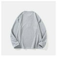 thumbnail image 4 of Dagegui Mens Oversized Shirts Long Sleeve 1/4 Zip up T-Shirt Cotton Casual Loose Fit Pullover Shirt Solid Color Fall Basic Tees Tops Dark Gray M, 4 of 4