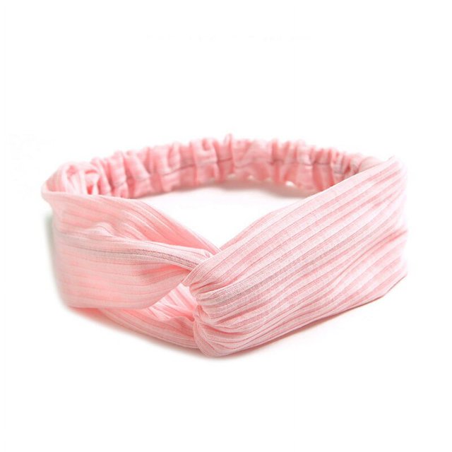 Diadema con nudo cruzado para mujer, bandas elásticas para el cabello, diadema suave de Color sólido para niña, accesorios para el cabello, envoltura para la cabeza anudada trenzada