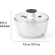 thumbnail image 2 of Centrifugadora de ensaladas grande Good Grips, 6,22 cuartos de galón, color blanco, 2 of 8