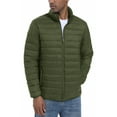 thumbnail image 2 of TACVASEN Men's Lightweight Puffer Jackets Warm Winter Coats Water Repellent Windproof Jacket Army Green S, 2 of 7