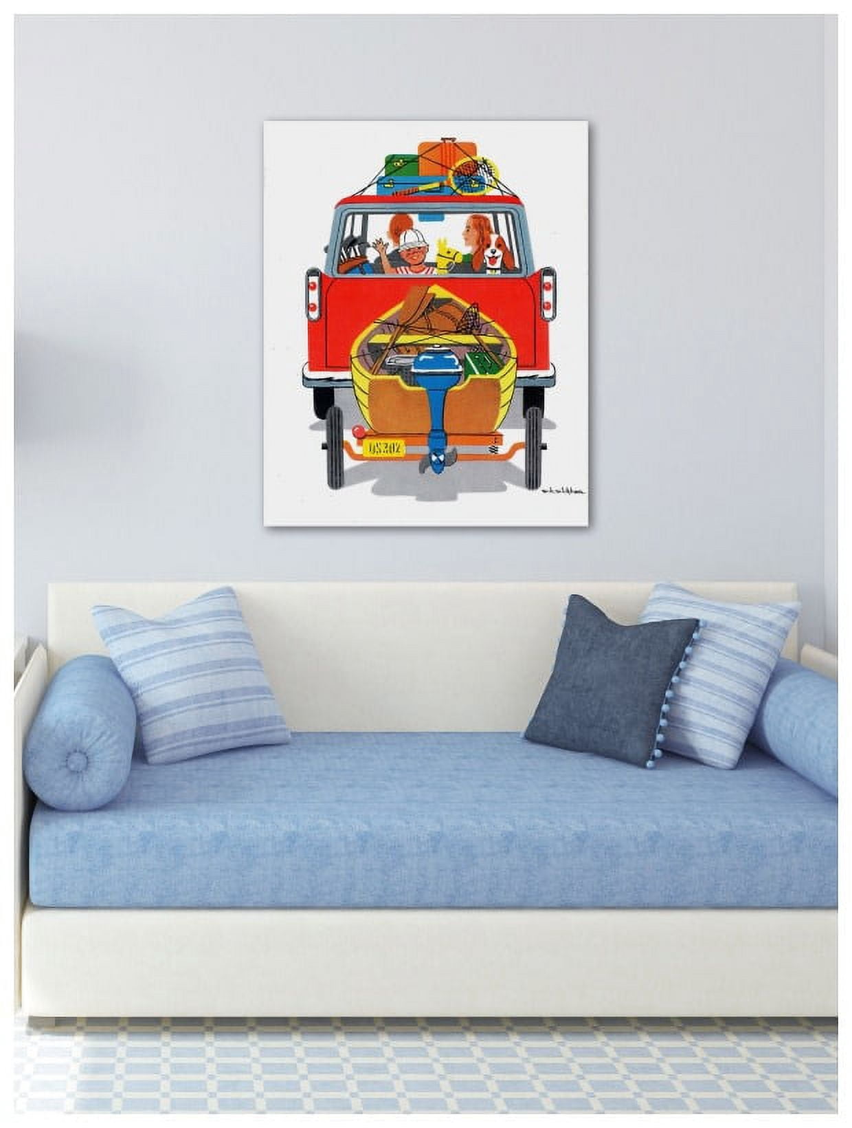 "Family Trip" by Curtis Painting Print on Canvas