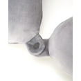 thumbnail image 2 of Brookstone Memory Foam Travel Neck Pillow for Vacations, Airplanes, Trains, Buses, and Cars, 2 of 6