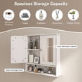 thumbnail image 4 of Mueble de baño montado en la pared COSTWAY con 2 puertas con espejo, 4 of 9