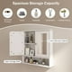 thumbnail image 4 of Mueble de baño montado en la pared COSTWAY con 2 puertas con espejo, 4 of 9