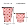 thumbnail image 2 of Kdxio Telescopic Pencil Bag Pen Holder Stationery Case,Stand-up Retractable Transformer Bag Organizer for Christmas Holiday(Strawberries), 2 of 6