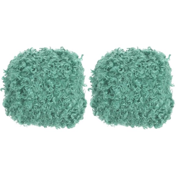 (2×33yds,50g×2) 33yds Fluffy Yarn, 2 Skeins Fuzzy Yarn Faux Fur Yarn Crochet Soft Polyester Plush Fur Eyelash for Crocheting Knit Blanket Rug Sweater Scarf Hat Bear Craft