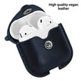 thumbnail image 6 of CoreLife AirPods Case Cover, Leather Slim Fit Protective Soft Cover for Apple AirPods 1 & 2 Charging Case with Keychain (Blue), 6 of 8