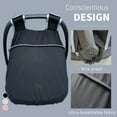 thumbnail image 3 of Car Seat Cover for baby, Breathable baby Car Seat Canopy Covers, Patent design, Black, 3 of 6