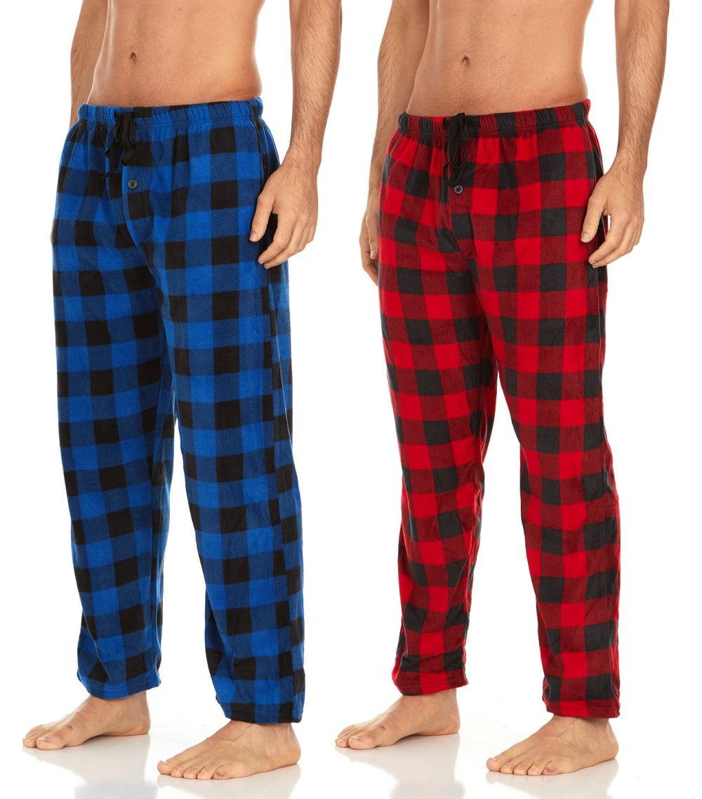 Men’s Microfleece Pajama Pants/Lounge Wear with Pockets - Walmart.com