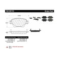 thumbnail image 2 of Centric Parts 102.09110 102 Series Semi Metallic Standard Brake Pad, 2 of 4