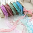 thumbnail image 6 of Yoone 1 Roll Organza Ribbon Wavy Beautiful 2 Yard Multi-functional Transparent Chiffon Mesh Ribbon Holiday Supplies, 6 of 8