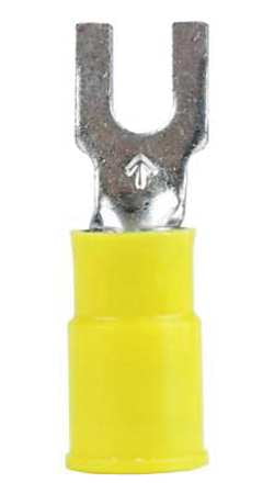 3M MNG10-6FBK Fork Terminal, Yellow, 12 to 10 AWG, PK500 by 3M