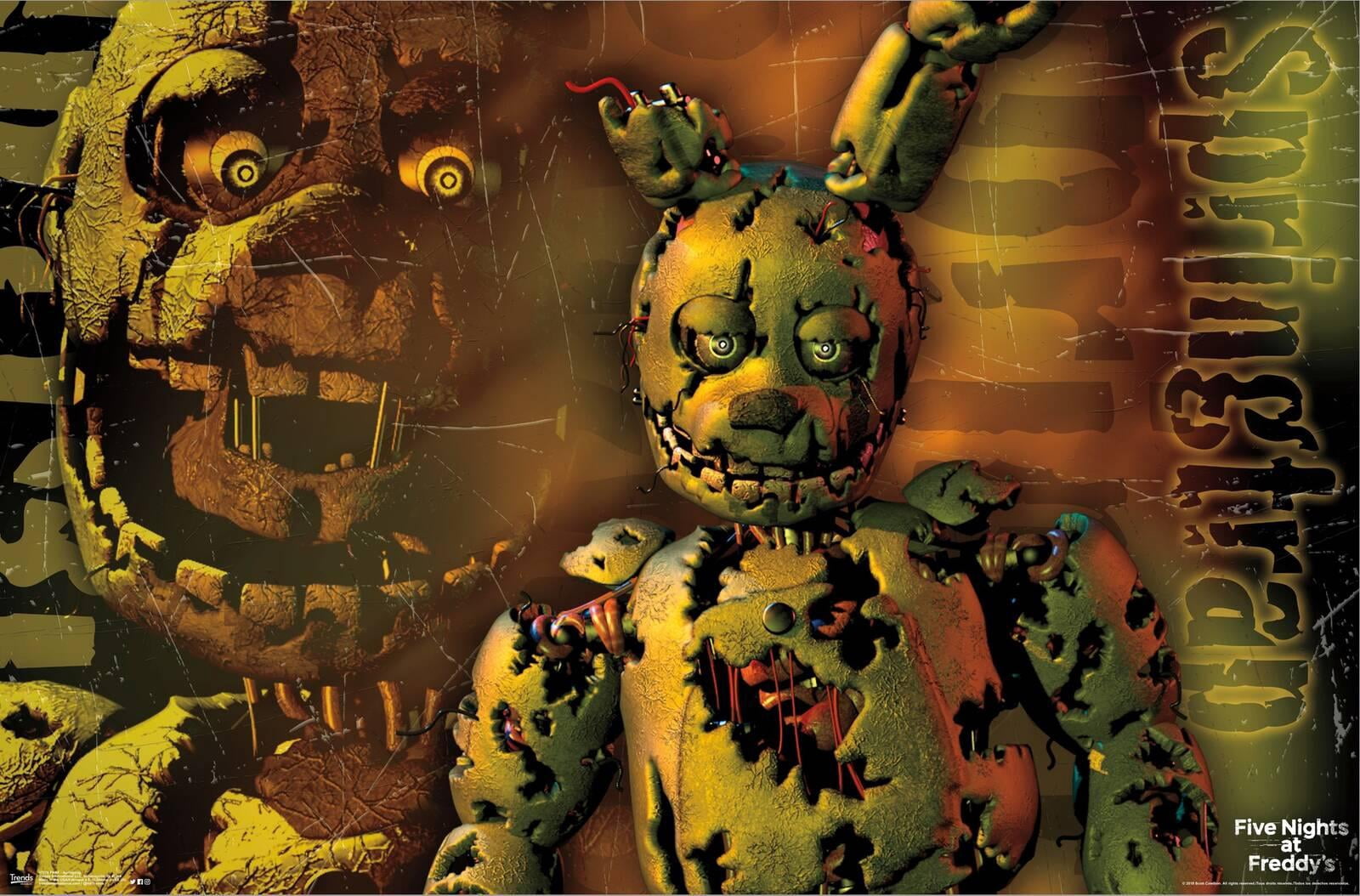 Five Nights at Freddy's - Springtrap Canvas Wall Poster, 22.375" x 34"