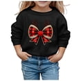 thumbnail image 1 of Chandail en Molleton pour Enfants Filles Manches Longues Chandails en Molleton Imprimés Col Rond Chandail Tops Vêtements d'Automne Chandail en Molleton 5-6 Ans, 1 of 4