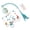 Blue, variant on Baby Musical Crib Mobile with Music Night Lights Projector & Timing Function Rattles & Remote Control Music Box