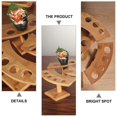 thumbnail image 2 of 1pc Japanese Hand Roll Bamboo Storage Rack Ice Cream Cone Holder (Four Holes), 2 of 3