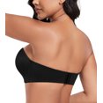 thumbnail image 4 of Exerin Push Up Bras Seamless Wireless Anti-Slip Women's Strapless Bra Shape Support Lift(Black,40C), 4 of 6