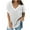 White, variant on Fesfesfes Women Sweaters Solid Color Short Sleeve Pullove V-Neck Casual Sweater Tops Plus Size $10