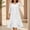 *White, variant on ClodeEU Women's 2 Piece Outfit ,Long Chiffon Cardigan and Sleeveless Crewneck Dress Set,Casual Summer Flowy Dress Army Green,Women's Plus L