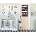 thumbnail image 7 of MISSLO 4 Shelves Over the Door Shoe Organizer with Deep Pockets Large Hanging Shoe Rack for Narrow Closet Door Storage Boot Sneaker Hanger Holder, Black, 7 of 7