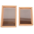 thumbnail image 1 of FONDOTIN 2Pcs Money Box For Cash Saving Wooden Photo Frame Tip Box Multi, 1 of 5