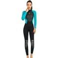 thumbnail image 4 of Traje de neopreno de 3 mm para mujer traje de buceo de cuerpo completo para esnórquel surf, 4 of 7