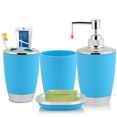 thumbnail image 1 of HURRISE 4Pcs/Set Bathroom Suit Accessories Includes Cup Toothbrush Holder Soap Dish Dispenser, Bathroom Set, Bathroom Suit Set, 1 of 8