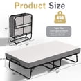 thumbnail image 4 of Odaof Folding Bed with Mattress for Adults, Foldable Bed, Portable Rollaway Bed, Space-Saving Easy Storage,75"x 38", 4 of 7
