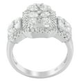 thumbnail image 3 of 14k White Gold 2.25ct TDW Round Cut Diamond Emerald Ring (H-I,SI1-SI2), 3 of 5