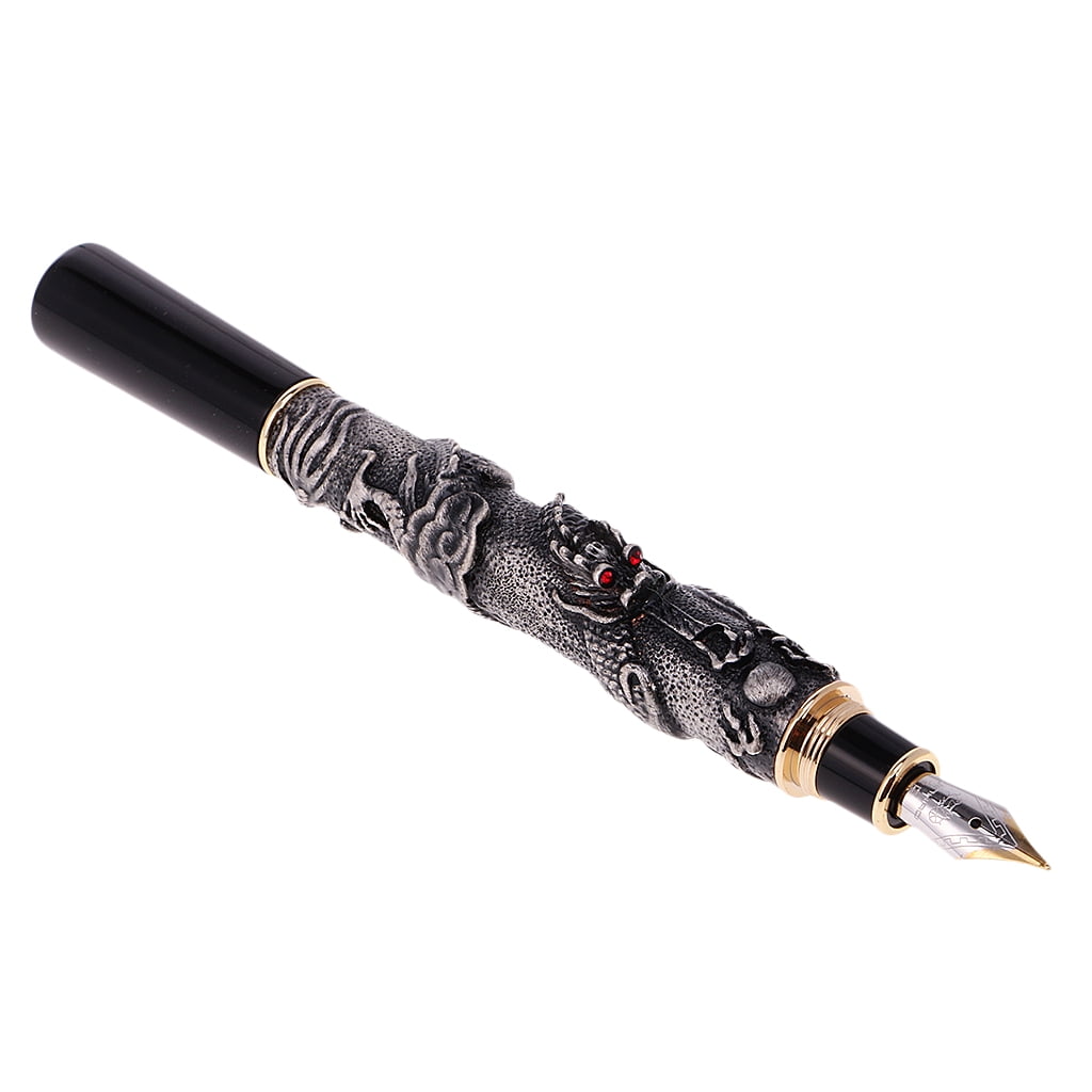 Dualoai JINHAO DRAGON KING PLAY PEARL FINE NIB FOUNTAIN PEN Office Students - Bronze,