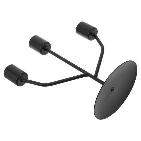 OFFIGAM Black Metal Decorative Candelabra Candle Holder for Wedding Table Centerpiece and Home Decor