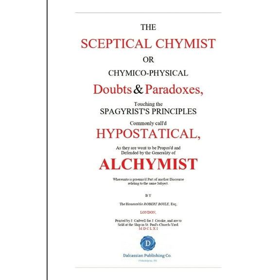 The Skeptical Chymist, (Paperback)
