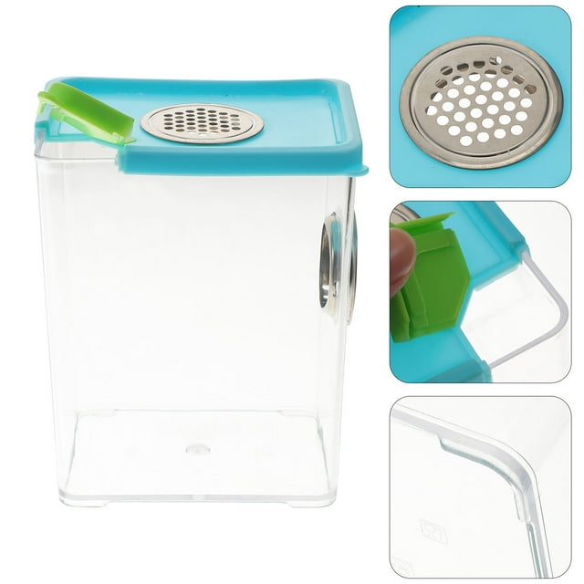 CTIRCHIU 1pc Acrylic Reptile Feeding Box Terrarium Habitat For Crickets And Spiders Easy To Use And Disassemble
