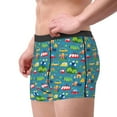 thumbnail image 2 of Fotbe Cars Transportation Calzoncillos Tipo Boxer con Bolsa de Soporte Total para Hombre, X-Temp Fresco, Transpirable y de Secado Rápido-Medium, 2 of 5