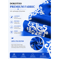 thumbnail image 4 of DOKOTOO Blouses for Women Boho Floral Print V Neck Tunic Tops Casual Summer Loose 3/4 Sleeve Chiffon Shirts, 4 of 10