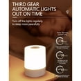 thumbnail image 4 of Rechargeable Touch Control Night Light - Adjustable Brightness, 3 Light Modes, Wireless Portable Bedside Lamp for Baby, Elderly, Dorm, Toilet, 10-180 Hours Runtime, USB Charging, 7.8x7.8x10.5cm, 4 of 9