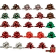 thumbnail image 2 of Ayieyill 12pcs Christmas Bows, Easy and Fast Christmas Holiday Gift Bows, Christmas Bows for Gift Wrapping, 2 of 8